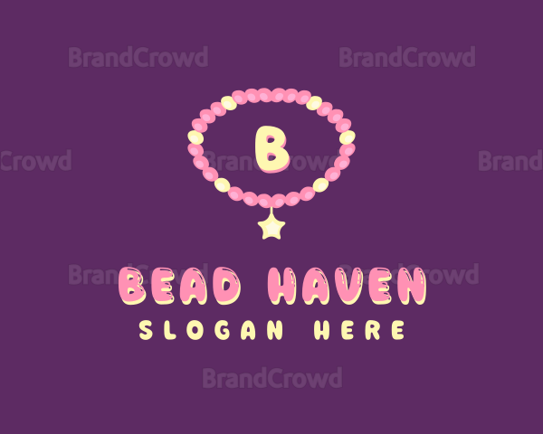 Beaded Charm Bracelet Logo