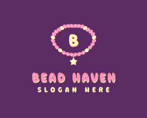 Beaded Charm Bracelet logo design