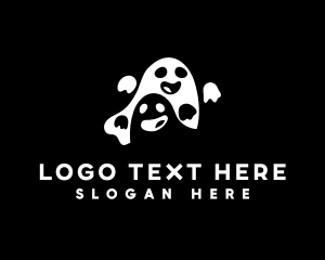 Ghost - Ghost Monster Halloween logo design