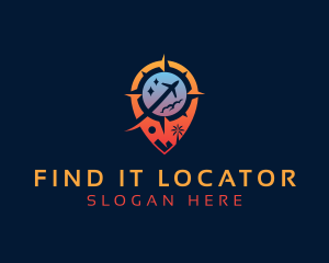 Tourist Location Pin logo design