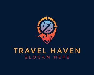 Tourist - Tourist Location Pin logo design