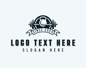 Athletic - Fitness Gym Weights logo design