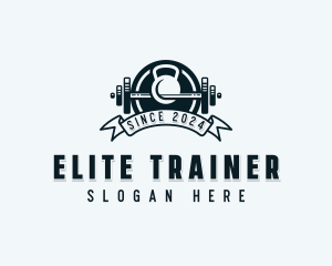 Fitness Gym Weights logo design