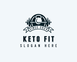 Fitness Gym Weights logo design