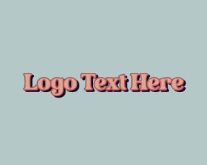 Pop - Retro Comic Wordmark logo design