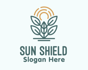 Plant Sun Eco Solar logo design