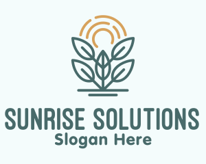 Sun - Plant Sun Eco Solar logo design