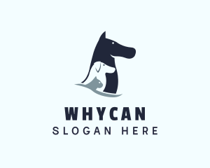 Horse Cat Dog Veterinary Logo