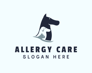 Horse Cat Dog Veterinary logo design