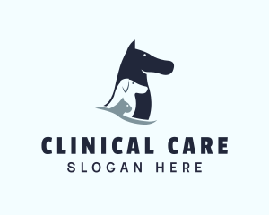 Horse Cat Dog Veterinary logo design