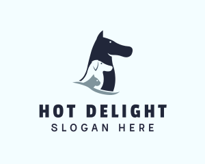 Horse Cat Dog Veterinary logo design