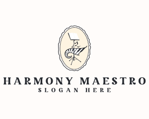 Maestro - Orchestra Musical Sheet logo design