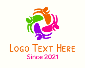 Kids - Multicolor Happy People logo design