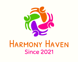 Harmony - Multicolor Happy People logo design