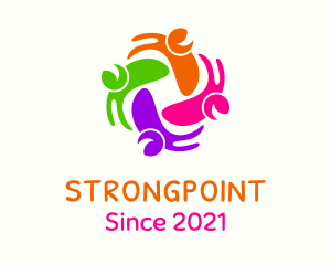 Organization - Multicolor Happy People logo design