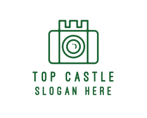 Castle Camera Outline logo design