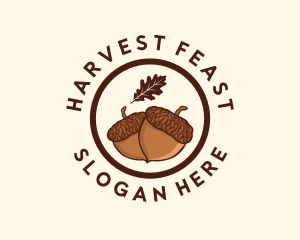 Organic Acorn Nut logo design