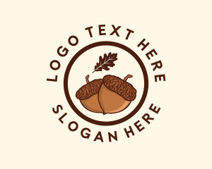 Eco - Organic Acorn Nut logo design