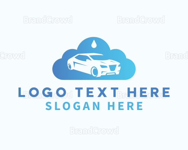 Car Cloud Droplet Logo