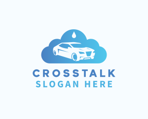 Automotive - Car Cloud Droplet logo design