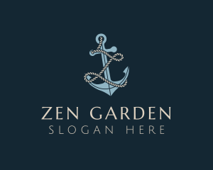 Marine Anchor Rope Letter Z logo design