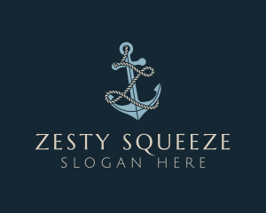 Marine Anchor Rope Letter Z logo design