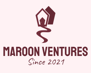 Maroon House Road logo design