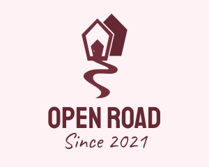 Maroon House Road logo design