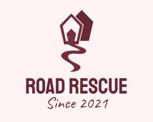 Maroon House Road logo design