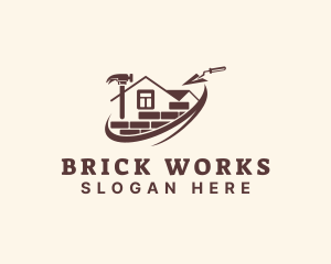 Brick House Construction logo design