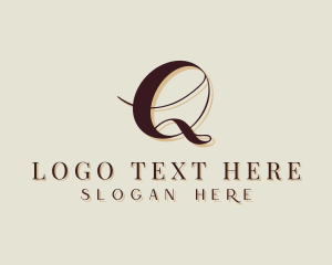 Entrepreneur - Startup Brand Cursive Letter Q logo design
