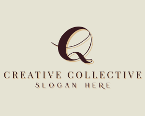 Startup Brand Cursive Letter Q logo design