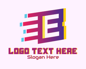 Motion - Speedy Letter E Motion logo design