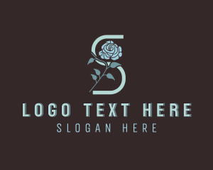 Flower Salon Letter S logo design