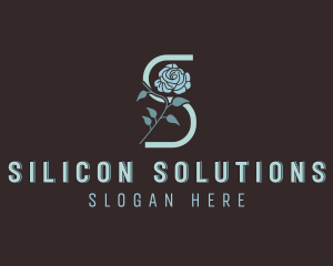 Flower Salon Letter S logo design