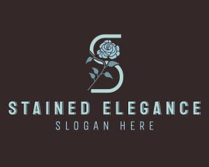 Flower Salon Letter S logo design