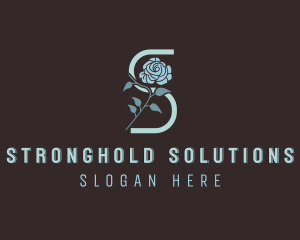 Flower Salon Letter S logo design