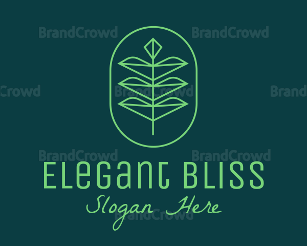 Green Leaf Eco Plant Logo