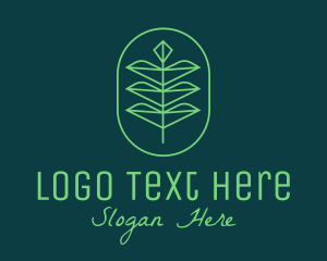 Sustainable - Green Leaf Eco Plant logo design