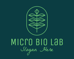 Green Leaf Eco Plant  logo design