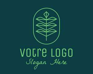 Save The Earth - Green Leaf Eco Plant logo design