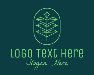 Nature Conservation - Green Leaf Eco Plant logo design