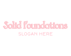 Pastel Pink Wordmark Logo