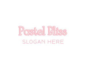 Pastel - Pastel Pink Wordmark logo design