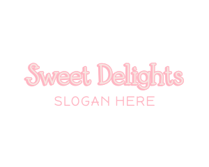 Pastel Pink Wordmark logo design