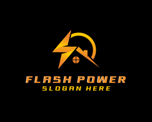  Flash Lightning Energy  logo design