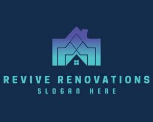 Renovation - Home Roofing Renovation logo design