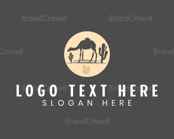 Desert Camel Animal Logo