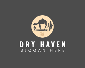 Dry - Desert Camel Animal logo design