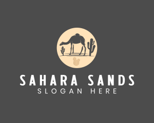 Sahara - Desert Camel Animal logo design